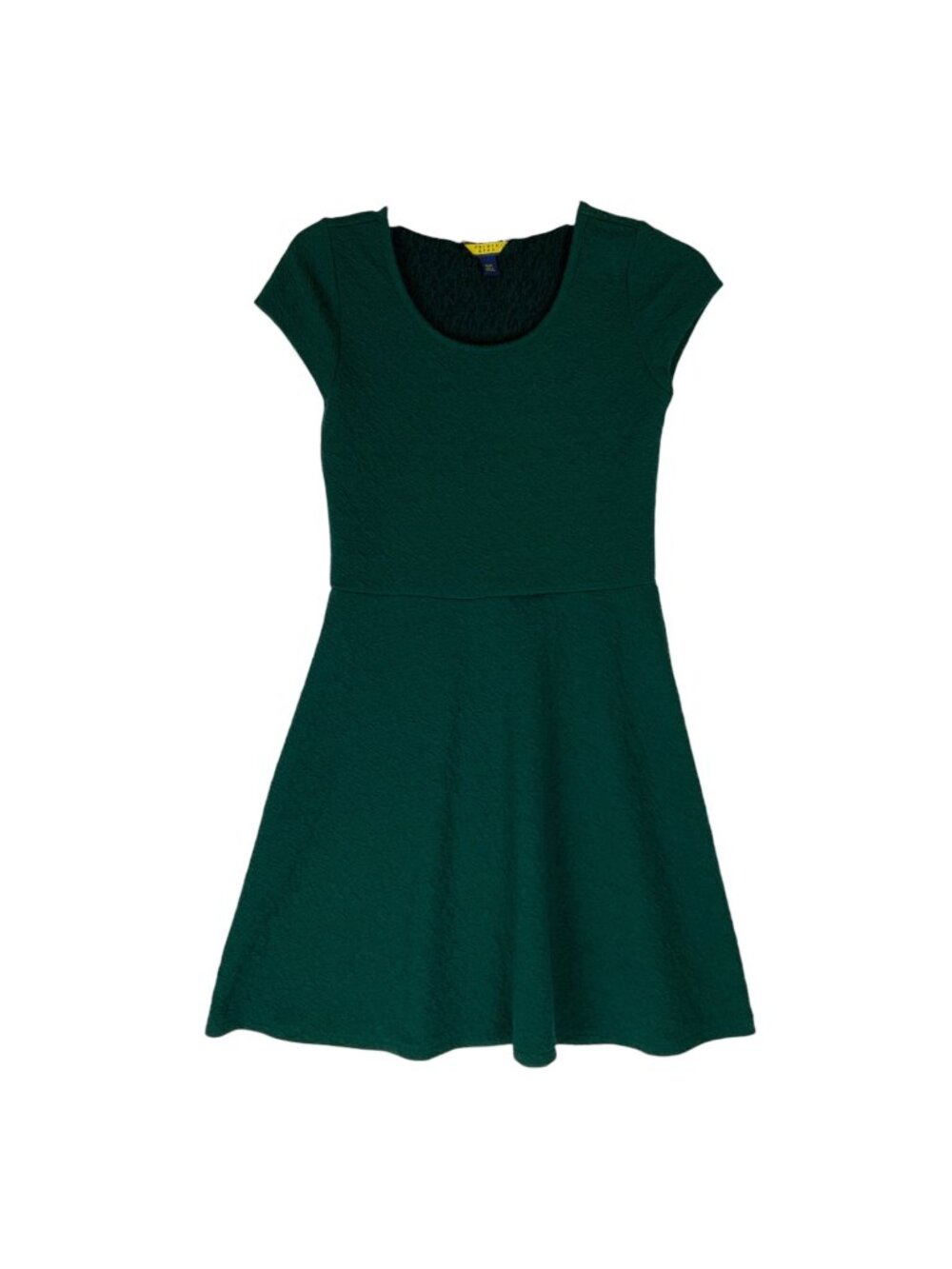Prince & Fox Green Fit Flare Skater Dress Size Medium Polyester Spandex